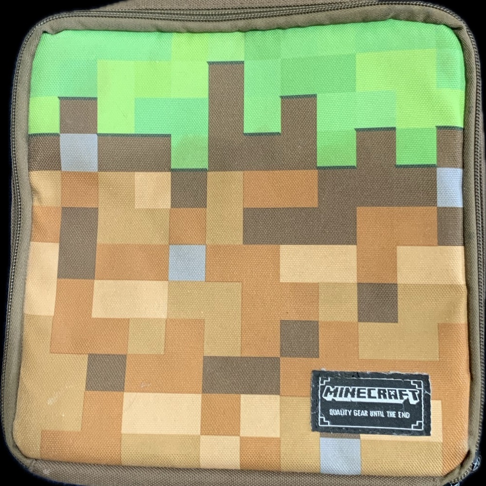 MINECRAFT KIDS SOFT ZIP INSULATED LUNCH BOX